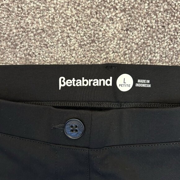 Betabrand Womens Classic Dress Yoga Pant Petite Size L Black Bootcut Pull On NWT - Picture 12 of 16